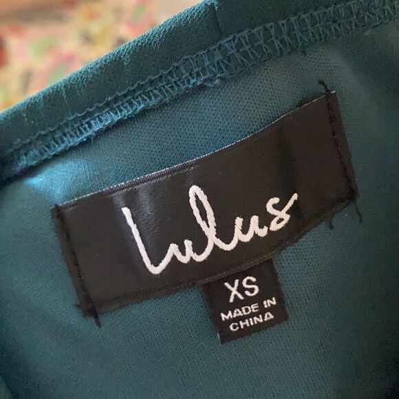 ✨NWT✨Lulus “Air of Romance” Forest Green Maxi Gown - Size XS - Picture 5 of 8